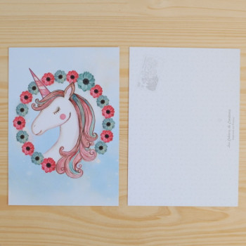 Carte postale Licorne