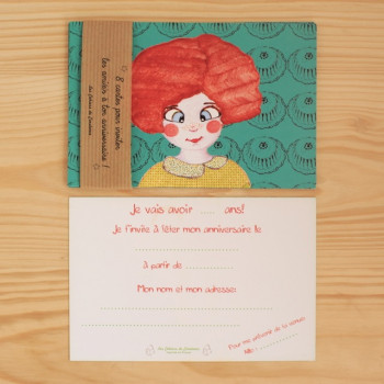 8 invitations Miss'Chou